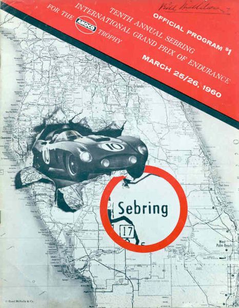 12h Sebring 1960 poster