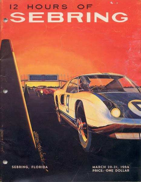 12h Sebring 1964 poster