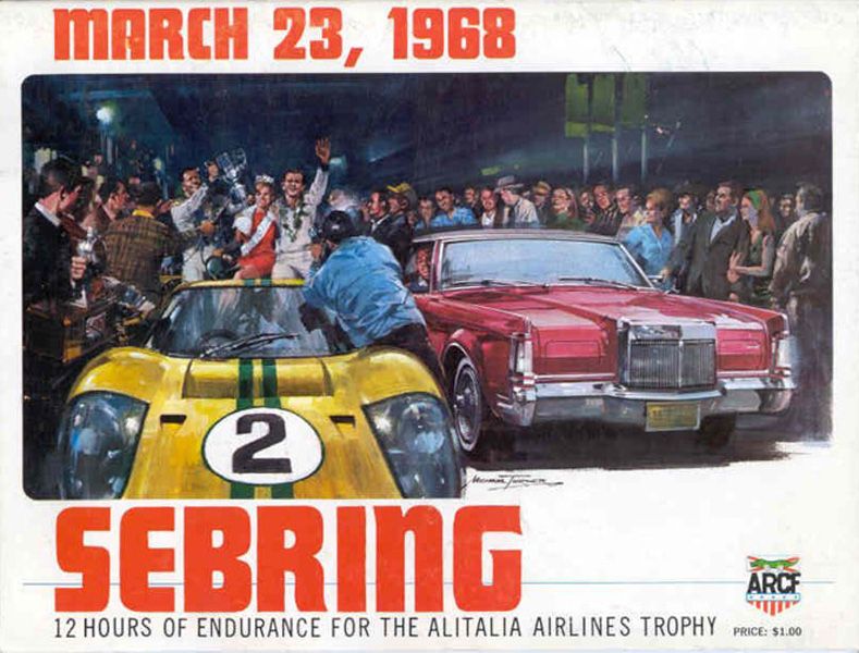 12h Sebring 1968 poster