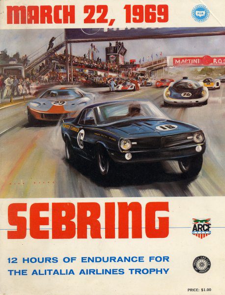 12h Sebring 1969 poster