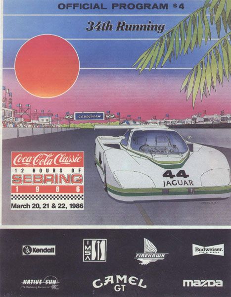 12h Sebring 1986 poster