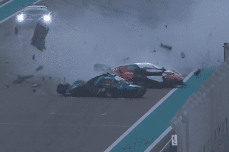 Asian Le Mans Series crash