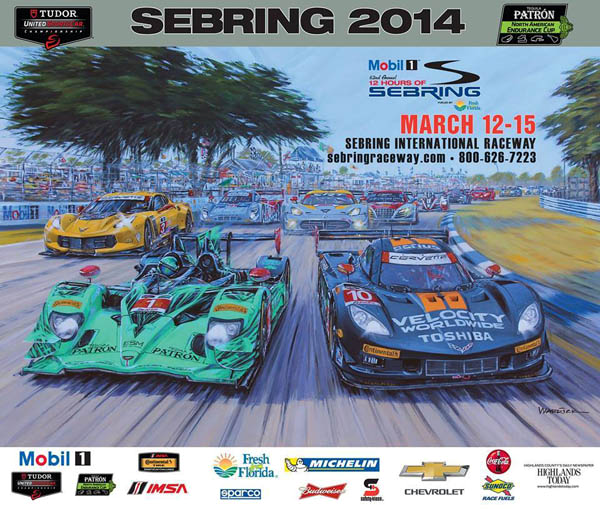 12h Sebring 2014 poster