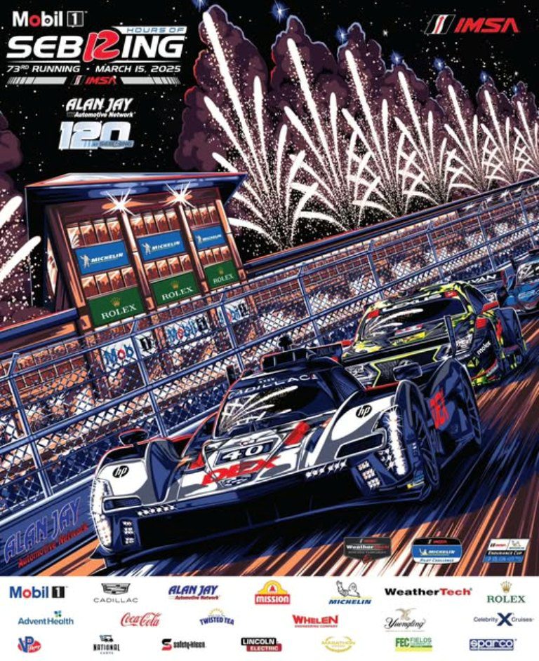 12h Sebring 2025 poster