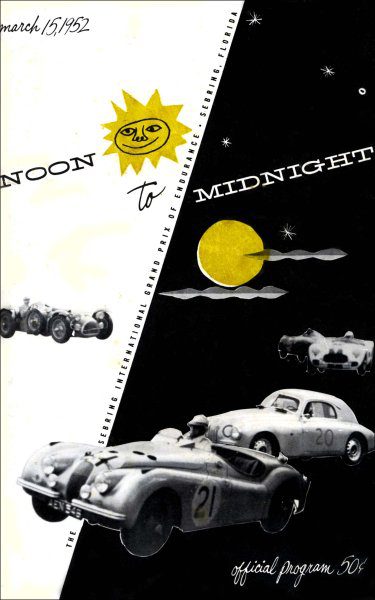 12h Sebring 1952 poster
