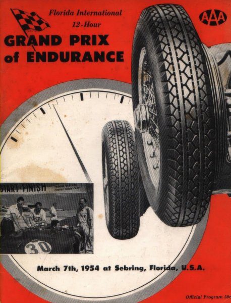 12h Sebring 1954 poster