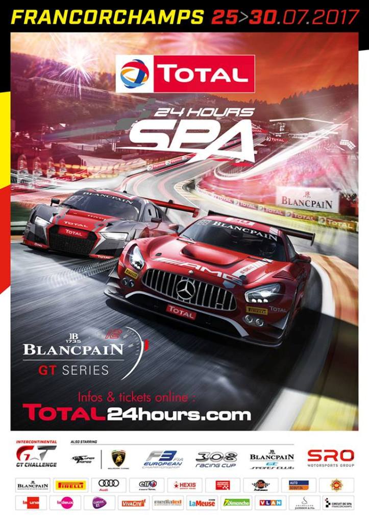 24h Spa 2017 poster