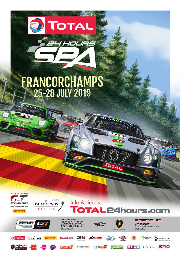 24h Spa 2019 poster