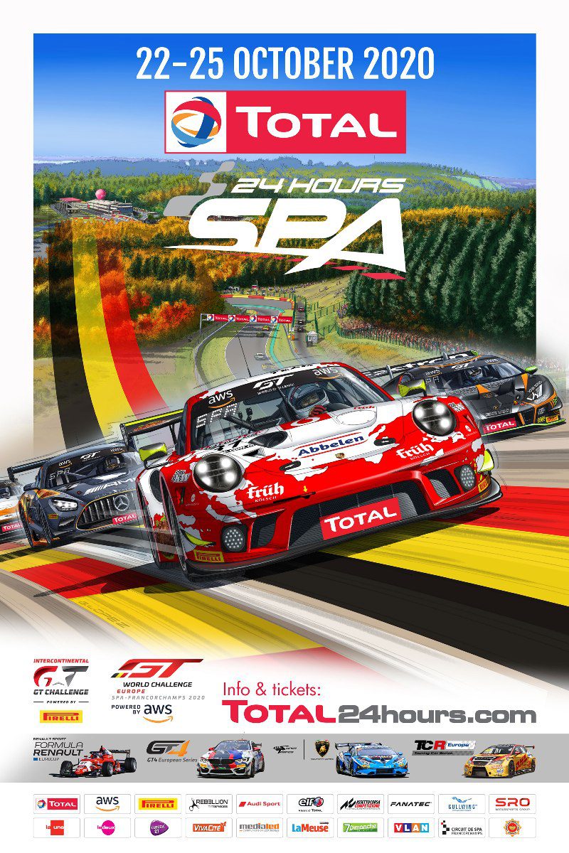 24h Spa 2020 poster
