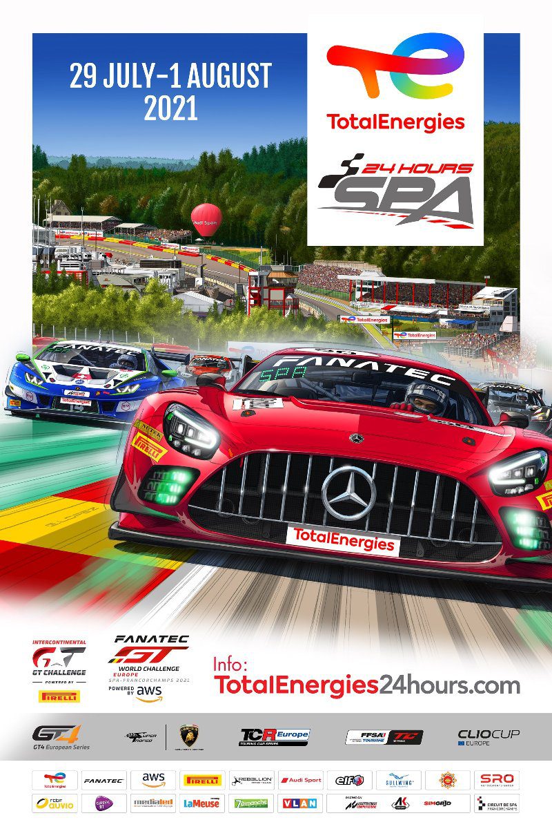 24h Spa 2021 poster