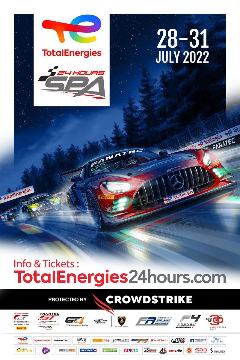 24h Spa 2022 poster