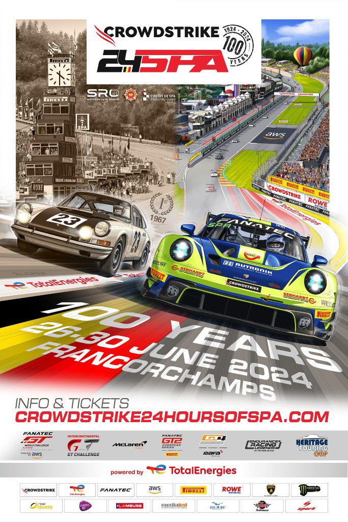 24h Spa 2023 poster
