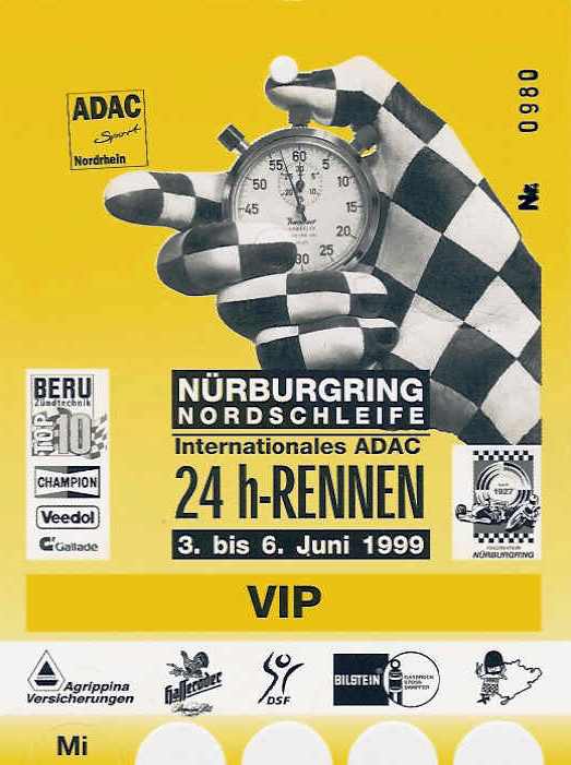 24h Nürburgring 1999 poster