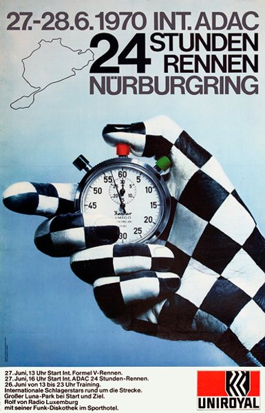 24h Nurburgring poster 1970
