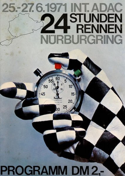 24h Nurburgring poster 1971